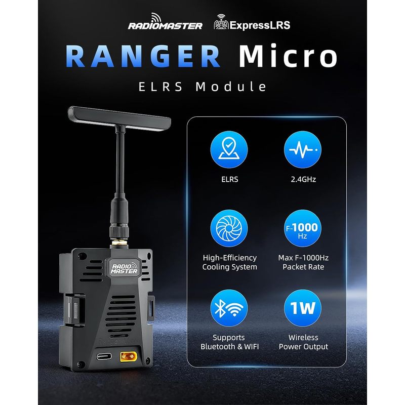 RadioMaster Ranger Micro 2.4GH - Radiomaster Ranger 2.4Ghz Elrs Module 评论和价格